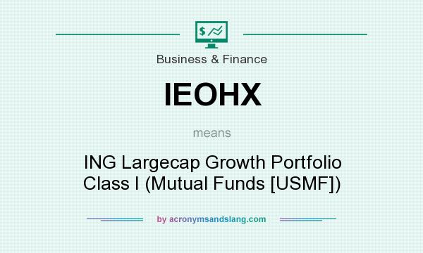 What does IEOHX mean? It stands for ING Largecap Growth Portfolio Class I (Mutual Funds [USMF])