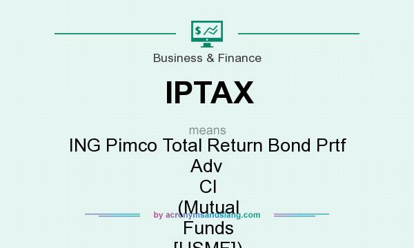 What does IPTAX mean? It stands for ING Pimco Total Return Bond Prtf Adv Cl (Mutual Funds [USMF])