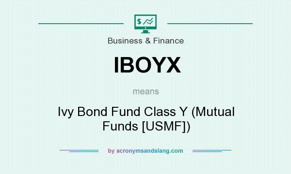 What does IBOYX mean? It stands for Ivy Bond Fund Class Y (Mutual Funds [USMF])