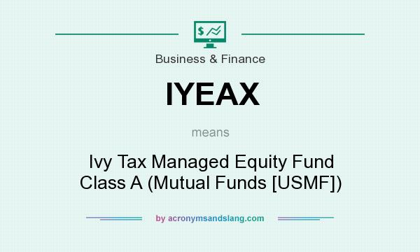 What does IYEAX mean? It stands for Ivy Tax Managed Equity Fund Class A (Mutual Funds [USMF])