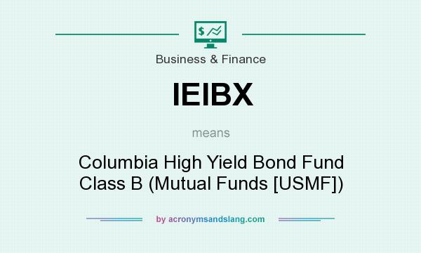 What does IEIBX mean? It stands for Columbia High Yield Bond Fund Class B (Mutual Funds [USMF])