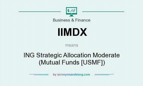 What does IIMDX mean? It stands for ING Strategic Allocation Moderate (Mutual Funds [USMF])