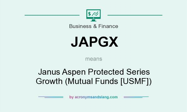 What does JAPGX mean? It stands for Janus Aspen Protected Series Growth (Mutual Funds [USMF])
