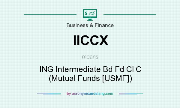 What does IICCX mean? It stands for ING Intermediate Bd Fd Cl C (Mutual Funds [USMF])
