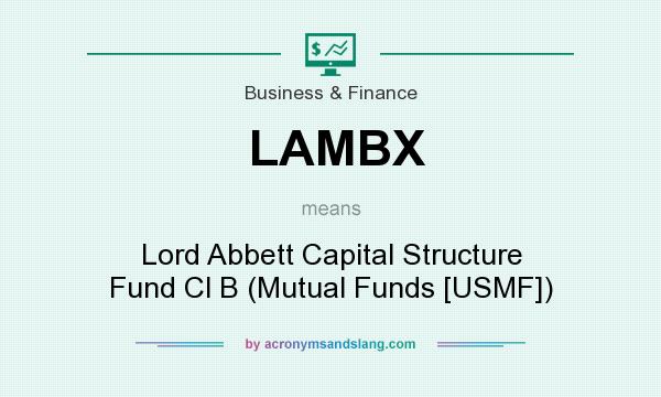 What does LAMBX mean? It stands for Lord Abbett Capital Structure Fund Cl B (Mutual Funds [USMF])
