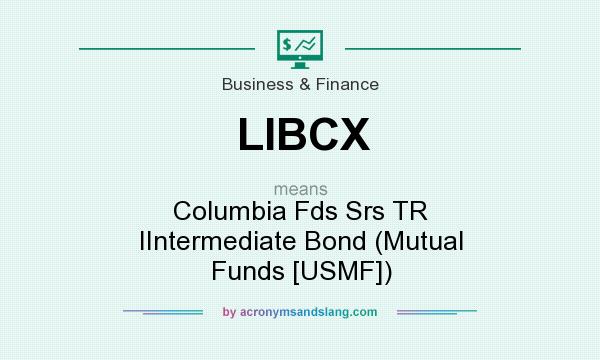 What does LIBCX mean? It stands for Columbia Fds Srs TR IIntermediate Bond (Mutual Funds [USMF])