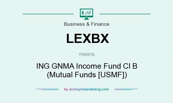 What does LEXBX mean? It stands for ING GNMA Income Fund Cl B (Mutual Funds [USMF])
