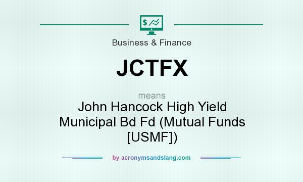 What does JCTFX mean? It stands for John Hancock High Yield Municipal Bd Fd (Mutual Funds [USMF])