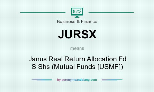 What does JURSX mean? It stands for Janus Real Return Allocation Fd S Shs (Mutual Funds [USMF])