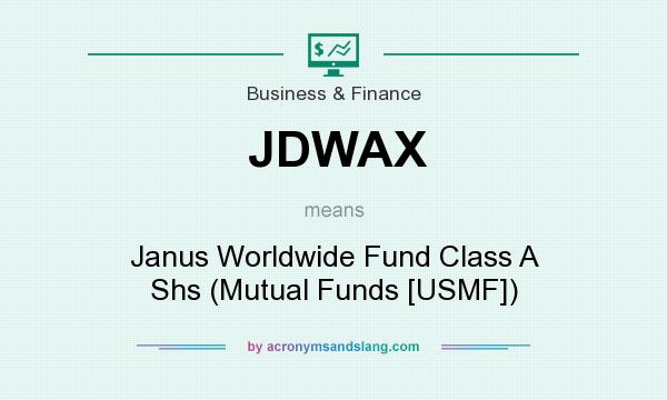What does JDWAX mean? It stands for Janus Worldwide Fund Class A Shs (Mutual Funds [USMF])