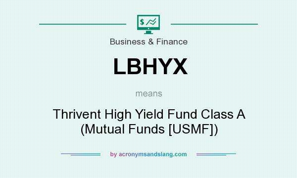 What does LBHYX mean? It stands for Thrivent High Yield Fund Class A (Mutual Funds [USMF])