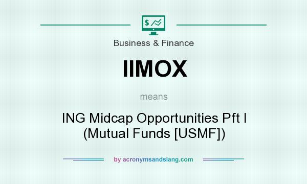 What does IIMOX mean? It stands for ING Midcap Opportunities Pft I (Mutual Funds [USMF])