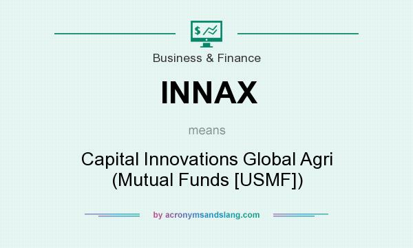 What does INNAX mean? It stands for Capital Innovations Global Agri (Mutual Funds [USMF])