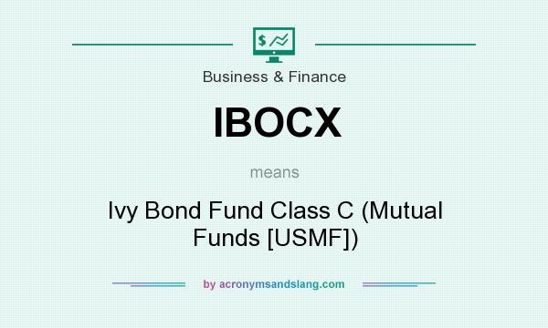 What does IBOCX mean? It stands for Ivy Bond Fund Class C (Mutual Funds [USMF])
