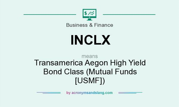 What does INCLX mean? It stands for Transamerica Aegon High Yield Bond Class (Mutual Funds [USMF])
