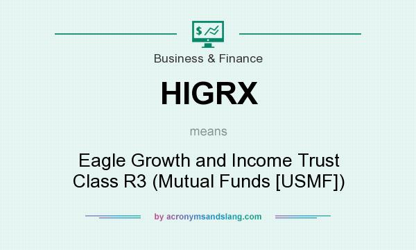 What does HIGRX mean? It stands for Eagle Growth and Income Trust Class R3 (Mutual Funds [USMF])