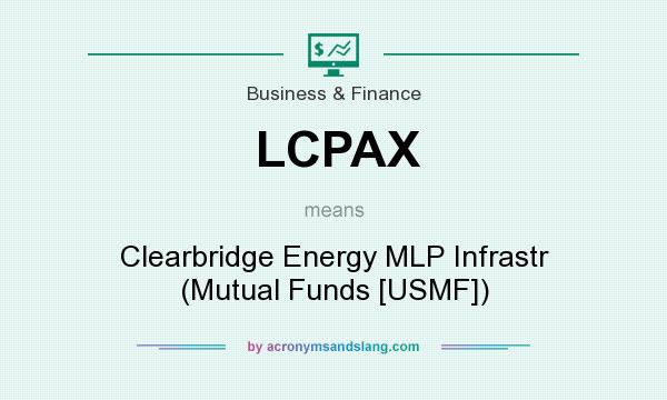 What does LCPAX mean? It stands for Clearbridge Energy MLP Infrastr (Mutual Funds [USMF])