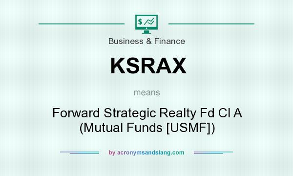 What does KSRAX mean? It stands for Forward Strategic Realty Fd Cl A (Mutual Funds [USMF])