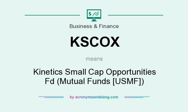 What does KSCOX mean? It stands for Kinetics Small Cap Opportunities Fd (Mutual Funds [USMF])
