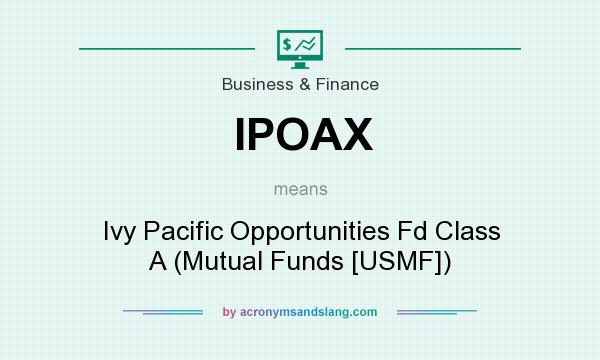 What does IPOAX mean? It stands for Ivy Pacific Opportunities Fd Class A (Mutual Funds [USMF])