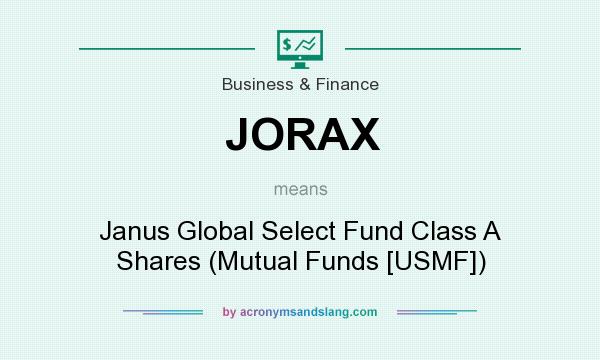 What does JORAX mean? It stands for Janus Global Select Fund Class A Shares (Mutual Funds [USMF])