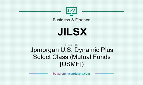 What does JILSX mean? It stands for Jpmorgan U.S. Dynamic Plus Select Class (Mutual Funds [USMF])