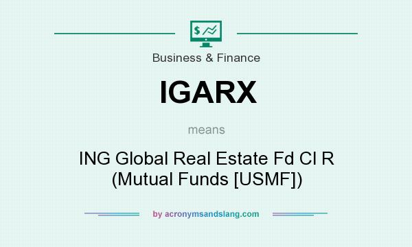 What does IGARX mean? It stands for ING Global Real Estate Fd Cl R (Mutual Funds [USMF])