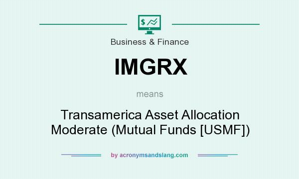 What does IMGRX mean? It stands for Transamerica Asset Allocation Moderate (Mutual Funds [USMF])