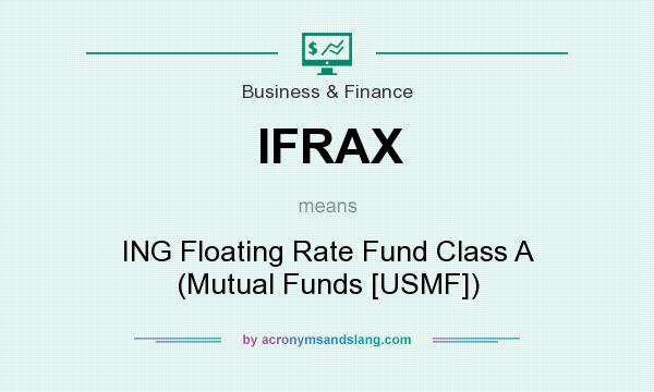 What does IFRAX mean? It stands for ING Floating Rate Fund Class A (Mutual Funds [USMF])