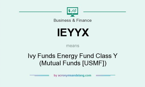 What does IEYYX mean? It stands for Ivy Funds Energy Fund Class Y (Mutual Funds [USMF])