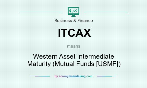 What does ITCAX mean? It stands for Western Asset Intermediate Maturity (Mutual Funds [USMF])