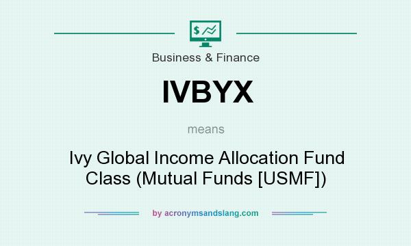 What does IVBYX mean? It stands for Ivy Global Income Allocation Fund Class (Mutual Funds [USMF])