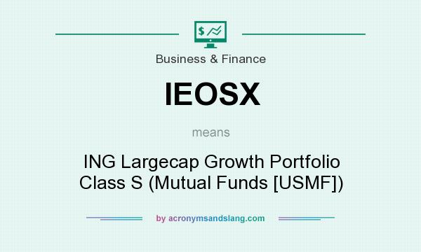 What does IEOSX mean? It stands for ING Largecap Growth Portfolio Class S (Mutual Funds [USMF])