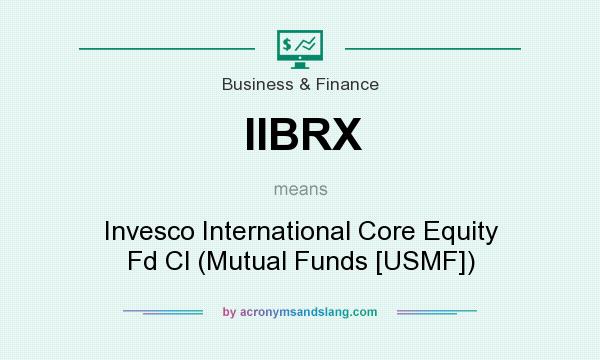 What does IIBRX mean? It stands for Invesco International Core Equity Fd Cl (Mutual Funds [USMF])