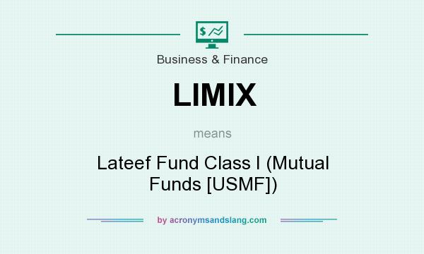 What does LIMIX mean? It stands for Lateef Fund Class I (Mutual Funds [USMF])
