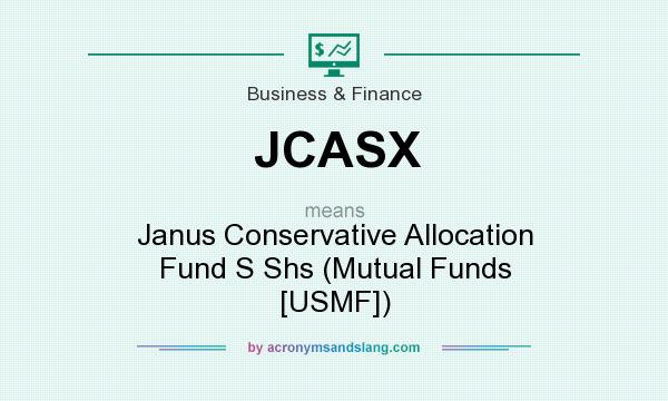 What does JCASX mean? It stands for Janus Conservative Allocation Fund S Shs (Mutual Funds [USMF])