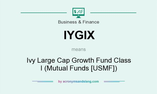 What does IYGIX mean? It stands for Ivy Large Cap Growth Fund Class I (Mutual Funds [USMF])