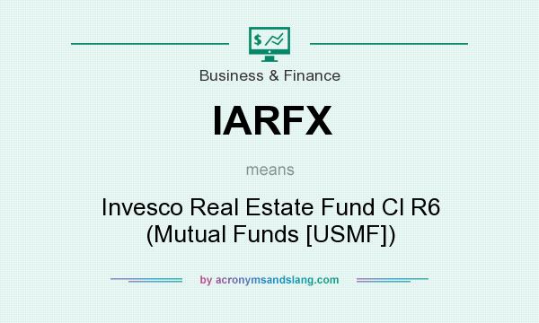 What does IARFX mean? It stands for Invesco Real Estate Fund Cl R6 (Mutual Funds [USMF])