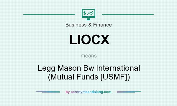 What does LIOCX mean? It stands for Legg Mason Bw International (Mutual Funds [USMF])
