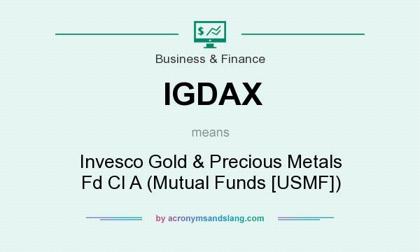 What does IGDAX mean? It stands for Invesco Gold & Precious Metals Fd Cl A (Mutual Funds [USMF])