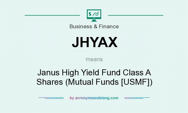 What does JHYAX mean? It stands for Janus High Yield Fund Class A Shares (Mutual Funds [USMF])