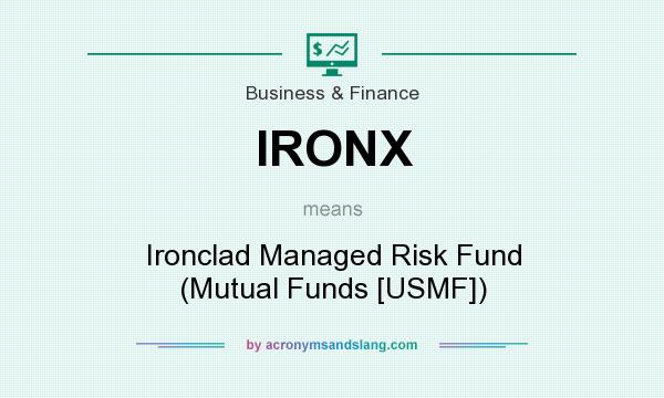 What does IRONX mean? It stands for Ironclad Managed Risk Fund (Mutual Funds [USMF])