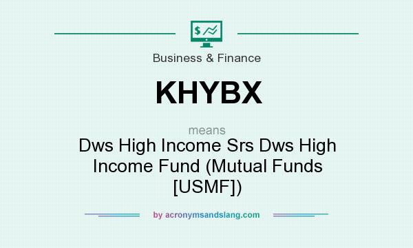 What does KHYBX mean? It stands for Dws High Income Srs Dws High Income Fund (Mutual Funds [USMF])