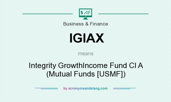 What does IGIAX mean? It stands for Integrity GrowthIncome Fund Cl A (Mutual Funds [USMF])