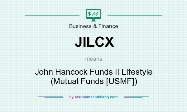 What does JILCX mean? It stands for John Hancock Funds II Lifestyle (Mutual Funds [USMF])