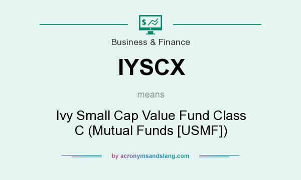 What does IYSCX mean? It stands for Ivy Small Cap Value Fund Class C (Mutual Funds [USMF])