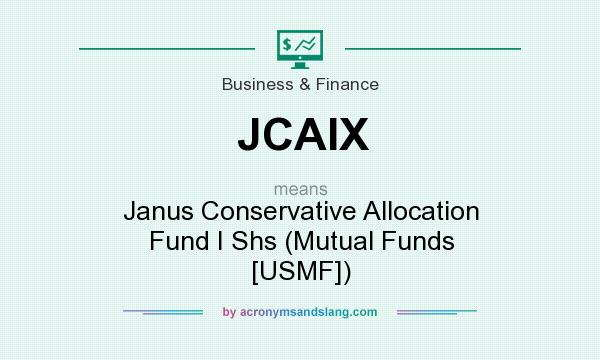 What does JCAIX mean? It stands for Janus Conservative Allocation Fund I Shs (Mutual Funds [USMF])