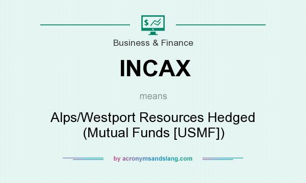 What does INCAX mean? It stands for Alps/Westport Resources Hedged (Mutual Funds [USMF])