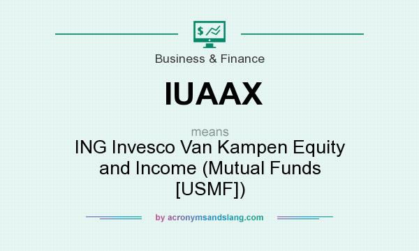 What does IUAAX mean? It stands for ING Invesco Van Kampen Equity and Income (Mutual Funds [USMF])