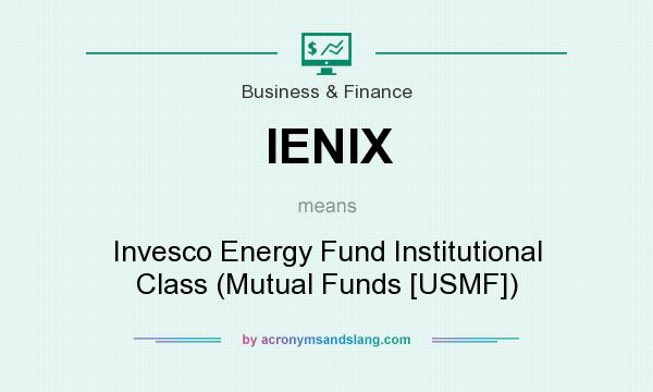 What does IENIX mean? It stands for Invesco Energy Fund Institutional Class (Mutual Funds [USMF])
